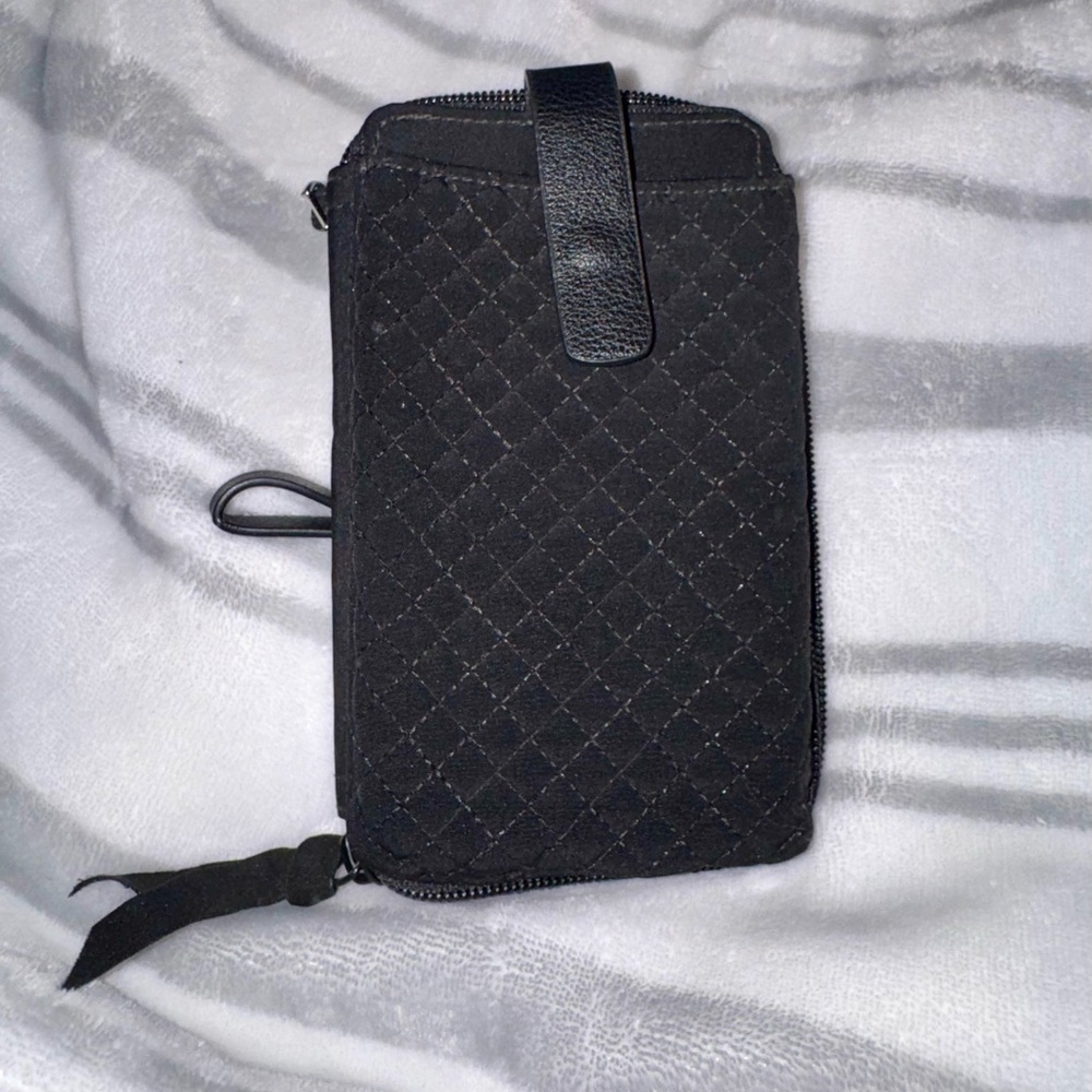 Vera Bradley Black Quilted Clutch